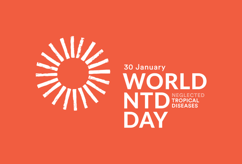 Orange and white NTD logo, for World NTD Day. 