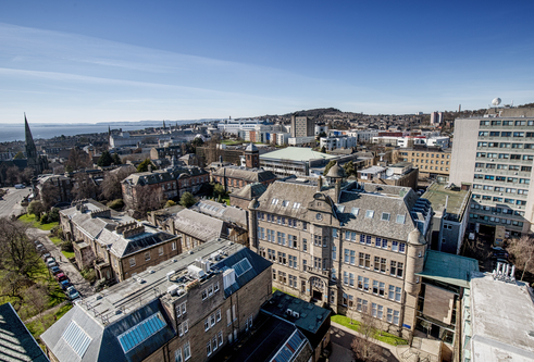 View of city campus from the north of the Tower Building