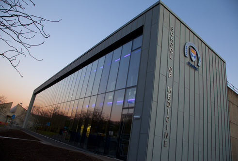 School of Medicine at dusk